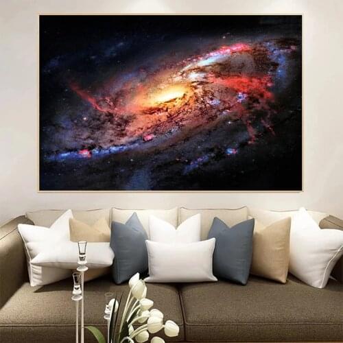 Galaxy Nebula Clouds Poster Space Astronomy Universe Star Canvas Painting Living Room Decoration Maison Starry Sky Home Cuadros