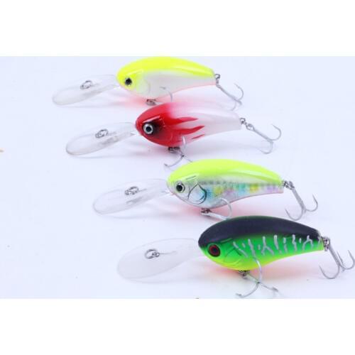 4pcs/pack Crank Wobbler Lure 85mm/12g 95mm/16g Hard plastic lure Bait Fishing Lure VMC hook plastic lure pesca fishing tackle