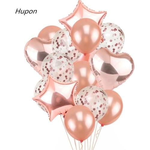 Rose Gold Foil Baloons Latex Ballon Confetti Birthday Party Decoration Kids Toys Baby Shower Balloons Air Balls globos Supplies