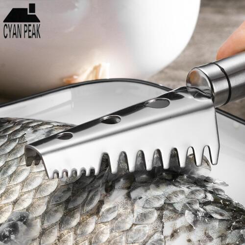 Fish Scales Scraping Graters Fast Remove Fish Cleaning Peeler Scaler Scraper Planer Remove Fish Knife Cleaning Peeler Scaler