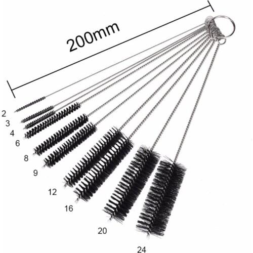 10 Pcs Baby Bottle Cleaning Brushes Stainless Steel Teapot Nozzle Clean Tool Kitchen Airbrush
