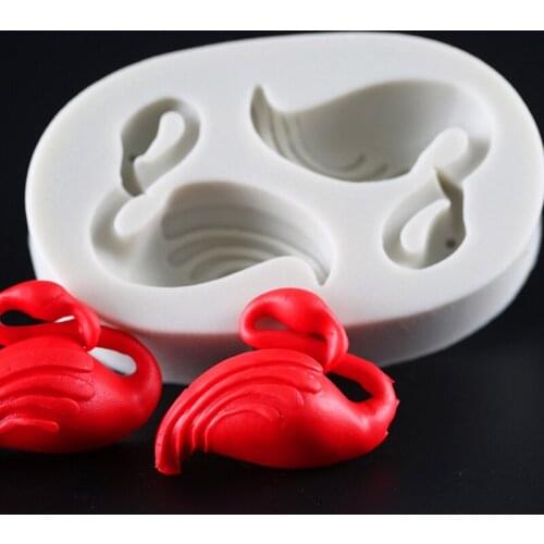 Flamingo Silicone Mold Fondant Mould Cake Decorating Tools Chocolate Gumpaste Mold, Sugarcraft, Kitchen Accessories