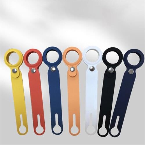 Silicone Protective Cover Case for AirTag Location Tracker Simple Hangable Sleeve Portable Protector Anti-lost Parts