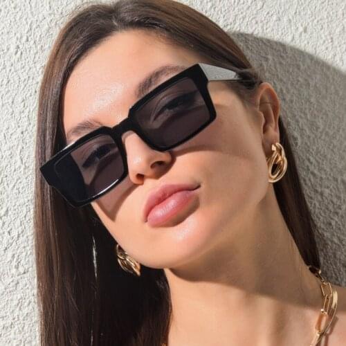 ONEVAN 2021 Vintage Square Sunglasses Women/Men Luxury Eyewear Women Retro Glasses for Women Mirror Brand Gafas De Sol Hombre