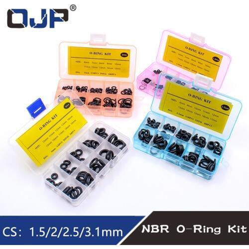 Thickness 1.5/2/2.5/3/1.8/2.65mm O Rings Rubber O Ring Seal NBR Sealing O-rings Nitrile Washer o-ring set Assortment Kit Set Box