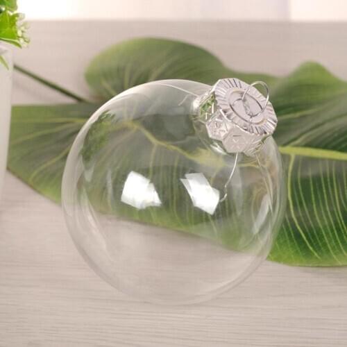 New Year New Hot Sale 1pcs Transparent Plastic Ball Holiday Decoration