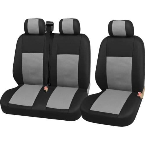 1+2 Seat Covers Car Seat Cover for Transporter for Ford transit Van Truck Lorry for Renault for Peugeot for Opel Vivaro