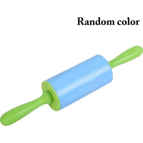 1pc Plastic Rolling Pin Non Stick Thicken Pastry Roller Dough Roller Noodle Tools DIY Baking Tools Accessories Random Color