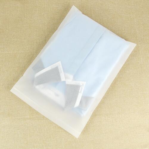 2000Pcs/Lot Clothes Waterproof Self-Seal Pouches Plastic Packaging Bags Transparent Frosted Self Sealing Zip Lock Plastic Bag
