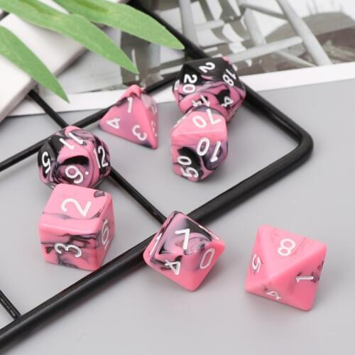 7pcs/set Dice For TRPG Dungeons And Dragons D4-D20 Multi-sided Dices Polyhedral