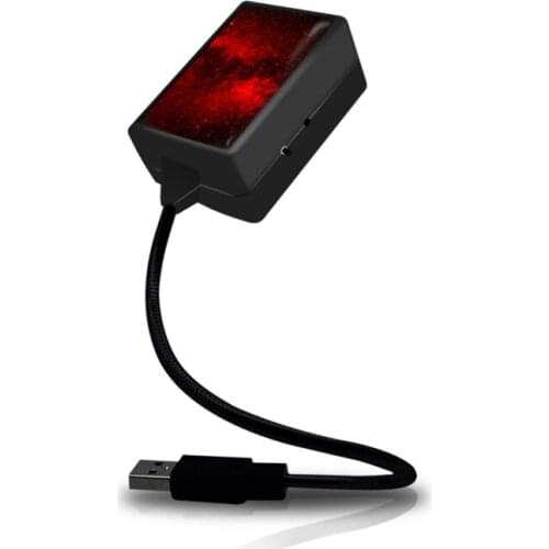 G5AD USB Car Led Decorative Atmosphere Lamp Roof Star Night Light Projector Adjustable Car Styling Automotive Interior Light