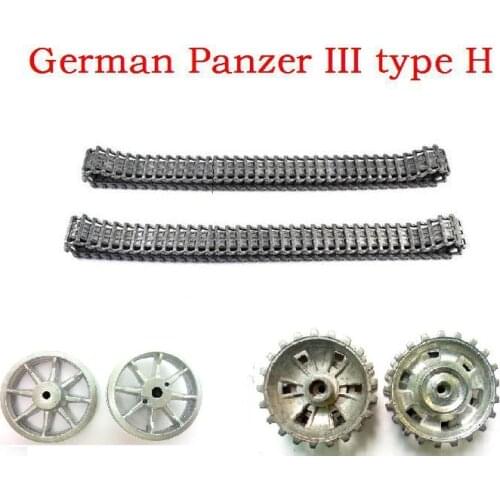 Henglong HL3849-1 1/16 German Panzer III type H RC tank Upgrade parts metal tracks/ Steel Gear box/motors /metal main gears