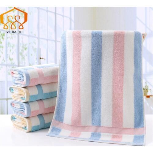Plaid Stripe Cotton Towel Soft And Absorbent Home Cleaning Size 35*75cm Face Hand Hair Bath Towel Brand Towels Bathroom Hot Sale