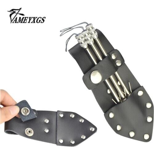 1 Pcs Archery Shooting Fish Pocket Black Can Accommodate Three Fish Darts Portable Fish Accessories