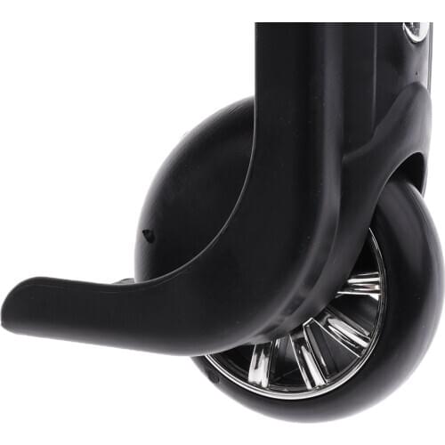 Set of 2 Directional Luggage Mute Wheel Suitcase Replacement Repair Wheels Parts For Travel Black