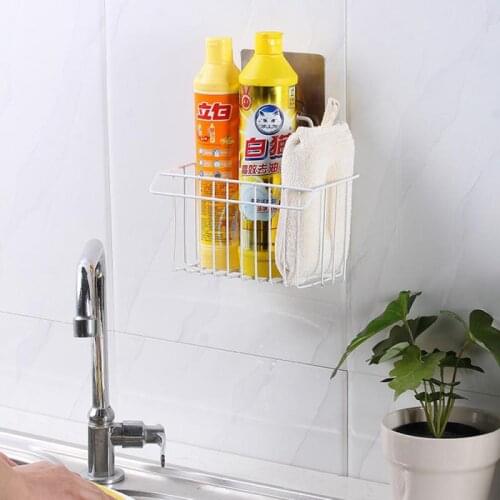 Kitchen Draining Basket Cleaning Cloth Detergent Sponge Storage Rack Kitchen Accessories Storage Rack Kitchen Rack