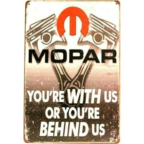 Mopar Retro Tin Metal Sign Art Vintage Style Man Cave Garage Auto Car Parts 1W