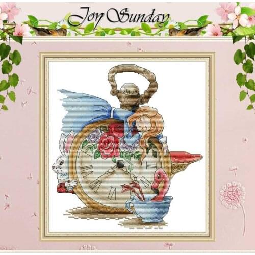 Sleeping Alice Cartoon Patterns Counted 11CT 14CT Cross Stitch Set DIY Chinese Cross-stitch Kit Embroidery Needlework Home Decor