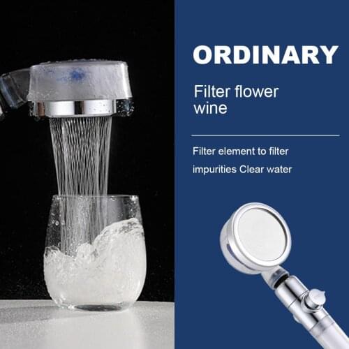 Pressurized Shower Head High Pressure Water Filter Adjustable Showerhead NOZZL Bathroom Rainfall 360 Rotated Jetting SPA Sprayer