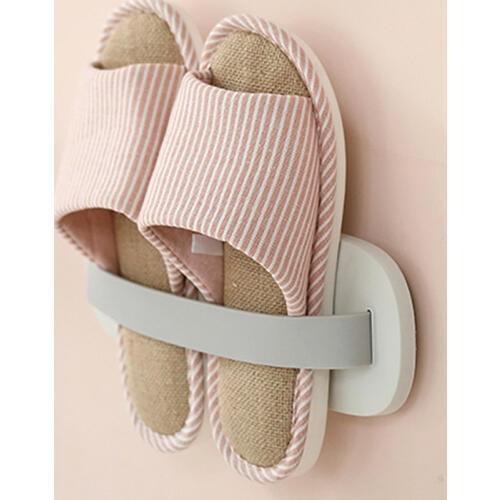 Wall-mounted Shoe Rack Home Punch-free Shoe Racks Wall Paste Slipper Organizer Shoe Holder Storage Bathroom Organizer Tools