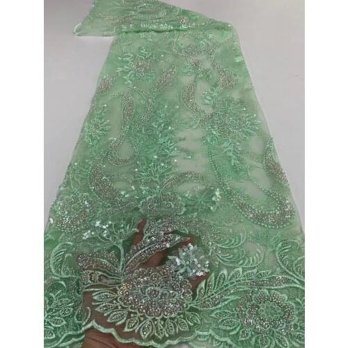 New hot-selling exquisite bead tube sequined tulle embroidery, French tulle embroidery, comfortable fabric, fashionable dress/zx