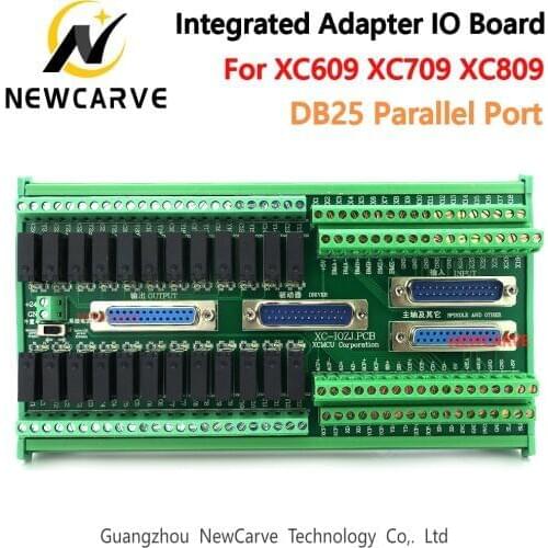 IO Board Integrated Adapter Board With 4PCS DB25 Parallel Port Cable For XC609 XC709 XC809 Series G-code Controller NEWCARVE