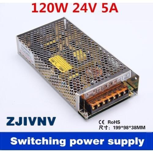 Nice quality 120w switching mode power supply 24v 5A module converter for security camera/power box /led light/equipment