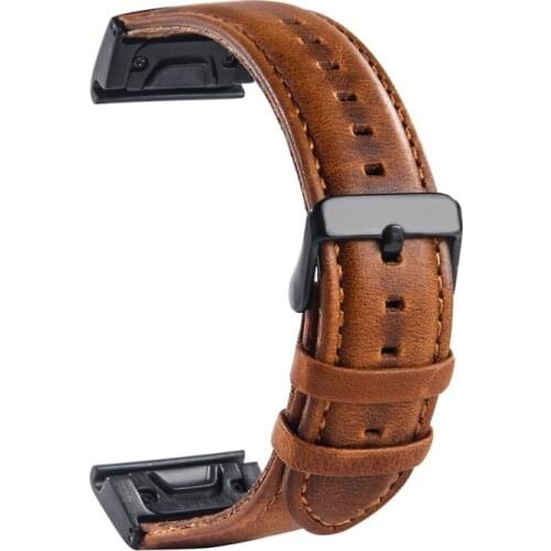 Retro Vintage Genuine Leather Watch Band for Garmin Fenix 5x Replacement Wristband Bracelet for Fenix 3/Fenix 3 HR/Fenix 5 Belt