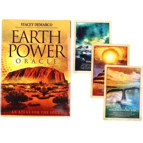 Earth Power Oracle Cards Tarot Prophecy Divination Deck Entertainment Board Game 44pcs