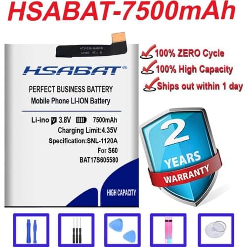 Top Brand 100% New BAT17M15580 7500mAh Battery for DOOGEE S60 in stock