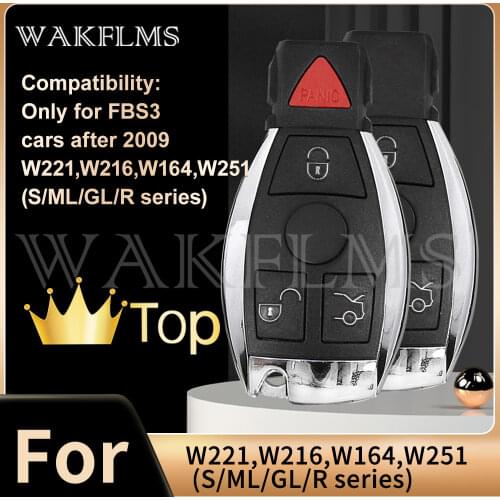 FBS3 For Mercedes Benz S ML GL R Class W221 W216 W164 W251 315MHz Keyless Entry Go Smart Remote Key Board Key Shell Key Case