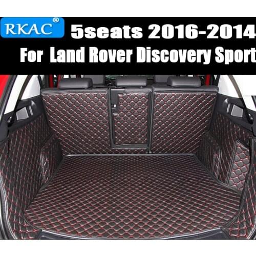 RKAC Car Travel High quality Special trunk mats for Land Rover Discovery Sport 5seats 2016-2014 durable waterproof boot carpets