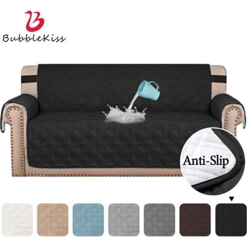 Sofa Protector Cover for Living Room Plain Solid Stretch Sofa Cushion Mat Couch Cover Thicken Plush Chair Sofa Towel Home Decor