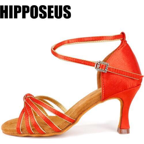 Hipposeus Ballroom Dance Shoes Latin Dance Shoes High Quality For Women Ladies Girls Cha Cha Tango Dancing Shoes Salsa Sandral