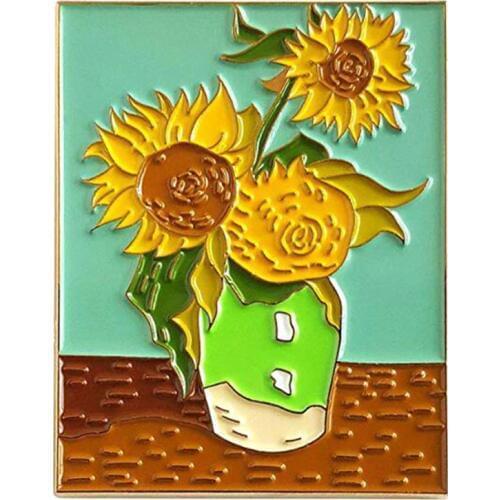 Sunflowers Pin Badge