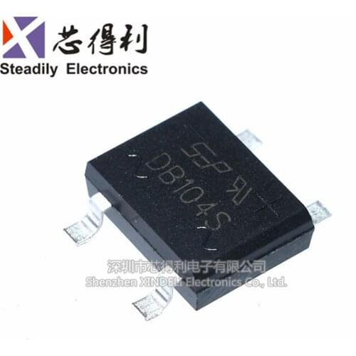 10pcs/lot New Bridge Rectifier DB104S SOP4 400V 1A Single-Phase