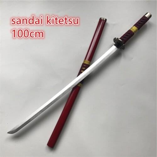 100cm Roronoa Zoro Sword Weapon Anime Cosplay Armed Katana Espada Wood Ninja Knife Samurai Sword Prop Toys For Teens