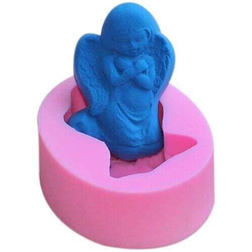 3D Embrace Angels Shape Soap Cake Molds Chocolate Decoration Fondant Tools Pudding Silicone Mold Jelly Candy Biscuits Moulds