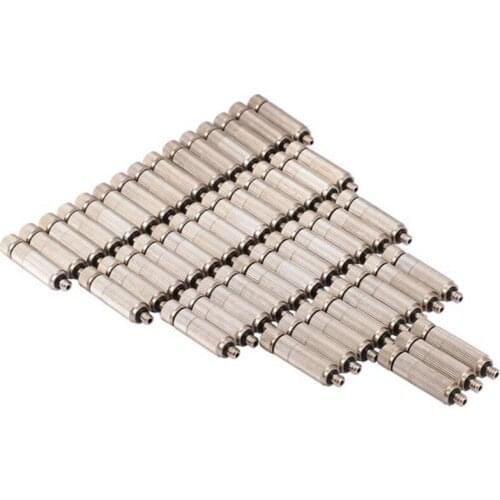 50Pcs 3/16 Inch Outer Thread High Pressure Misting Nozzles Garden Agriculture Cooling Humidify Sprinklers Fogging Sprayers 0.1mm