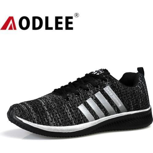 AODLEE Shoes Men Sneakers Light Breathable Mens Shoes Casual Mesh Men Running Sports Shoes Big Size 46 tenis masculino adulto