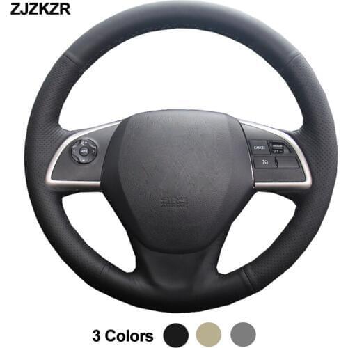 Car Auto Steering-Wheel Cover For Mitsubishi Outlander 2013 2014 Mirage 2012 - 2014 ASX 2014 L200 2015 2016 Funda Volante Volant