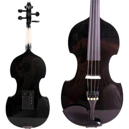 Baroque style 4/4 Electric Violin Silent Pickup Solid wood Sweet Sound Free Case bow