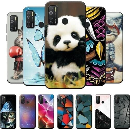 Tecno Spark 5 / Spark5 Pro Case Cover Soft Silicone Cool Wolf Camon 15 Case Cover Camon 15 Air Protective Bumper Cute Back Cover