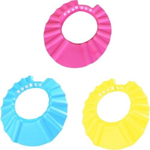 Children Baby Kids Waterproof Bathing Cap Shampoo Shower Protect Hat Soft Adjustable Visor Hat for Toddler, Baby, Kids, Children