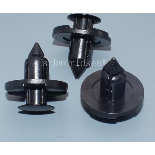 Shhworldsea 8mm Rivet Retainer Plastic Car Fastener Clip Auto Bumper Fender Push Type Fixing Clips for Nissan Livina TIIDA Sylph