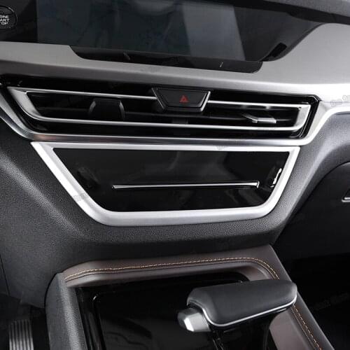 Lsrtw2017 for Changan Cs35 Plus Car Dashboard Air Conditioning Frame panel Trims Accessories 2018 2019 2020 2021 chrome cs35plus