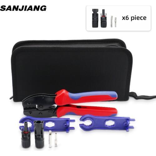 LY-2546B solar connectors terminal crimp set crimping pliers set Hand tool kits for 2.5/4/6mm2(14-10AWG) crimper pliers