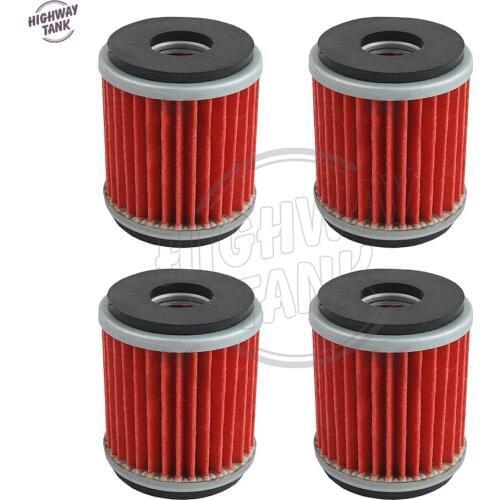 4 Pcs Motorcycle Oil Filters case for Yamaha YFZ450 YZ250F YZ450F WR250F WR450F 2007 2008 2009