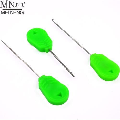 MNFT 1Set Wholesale Bait Needle Tool Set Carp Fishing Stringer needle Rigging Bait Needle Kit Tool (Hook+Stringer+Drill)