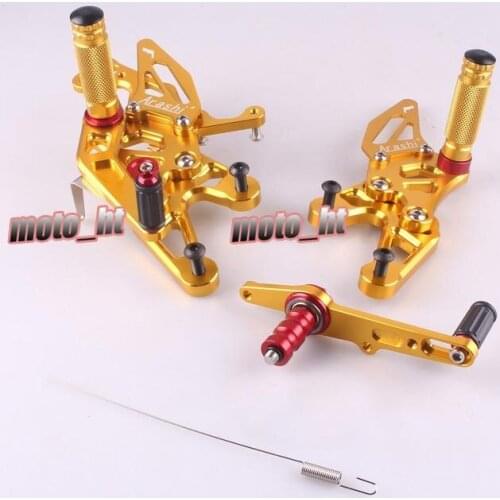 Motorcycle Rearset Footpegs Footrest For BMW S1000RR 2015 CNC Machined Aluminum Foot Color